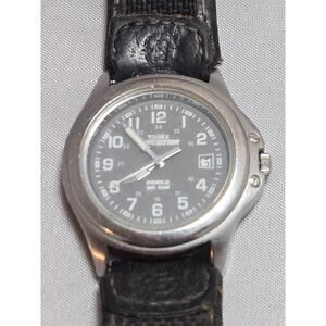 Timex Expedition Watch Women Indiglo 33mm Brown Silver Tone Date Needs Battery